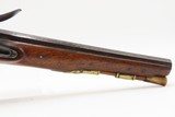 Late-1700s WILLIAMS of London Antique British FLINTLOCK Self Defense Pistol Late 18th Century Handgun with BRASS FURNITURE - Image 3 of 17