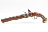 Late-1700s WILLIAMS of London Antique British FLINTLOCK Self Defense Pistol Late 18th Century Handgun with BRASS FURNITURE - Image 11 of 17