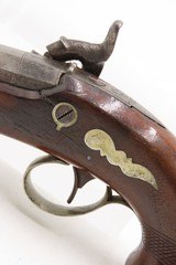 Very Scarce ENGRAVED Antique GILLESPIE Percussion DERRINGER Pistol NEW YORK CALIFORNIA GOLD RUSH Era RIVERBOAT GAMBLER’s Gun - Image 16 of 17