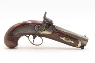 Very Scarce ENGRAVED Antique GILLESPIE Percussion DERRINGER Pistol NEW YORK CALIFORNIA GOLD RUSH Era RIVERBOAT GAMBLER’s Gun - Image 2 of 17