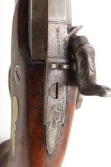 Very Scarce ENGRAVED Antique GILLESPIE Percussion DERRINGER Pistol NEW YORK CALIFORNIA GOLD RUSH Era RIVERBOAT GAMBLER’s Gun - Image 9 of 17