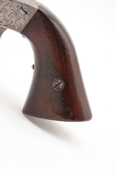 ENGRAVED Antique CIVIL WAR Era MANHATTAN ARMS .31 POCKET Model RevolverNew Jersey Manufactured PERCUSSION Revolver - Image 3 of 21
