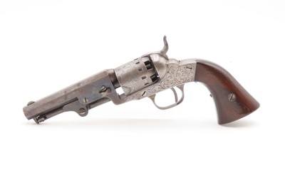 ENGRAVED Antique CIVIL WAR Era MANHATTAN ARMS .31 POCKET Model RevolverNew Jersey Manufactured PERCUSSION Revolver - Image 2 of 21