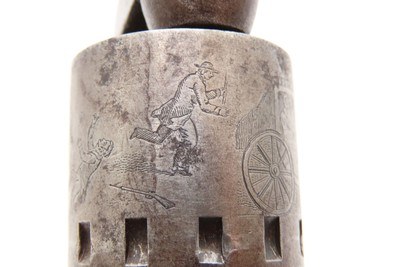 ENGRAVED Antique CIVIL WAR Era MANHATTAN ARMS .31 POCKET Model RevolverNew Jersey Manufactured PERCUSSION Revolver - Image 14 of 21