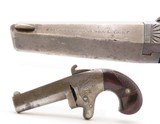 RARE Post-CIVIL WAR Antique NATIONAL ARMS No. 2 .41 RF Derringer WILD WESTFACTORY ENGRAVED Swivel Barrel PRE-COLT Pistol