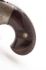 RARE Post-CIVIL WAR Antique NATIONAL ARMS No. 2 .41 RF Derringer WILD WESTFACTORY ENGRAVED Swivel Barrel PRE-COLT Pistol - Image 3 of 17