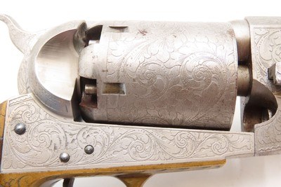 Antique Italian Reproduction 2nd Model COLT DRAGOON .44 Percussion Revolver ENGRAVED 1978 Manufactured ICAM Signed - Image 18 of 22