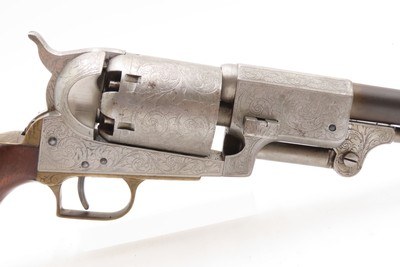 Antique Italian Reproduction 2nd Model COLT DRAGOON .44 Percussion Revolver ENGRAVED 1978 Manufactured ICAM Signed - Image 10 of 22