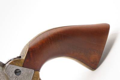 Antique Italian Reproduction 2nd Model COLT DRAGOON .44 Percussion Revolver ENGRAVED 1978 Manufactured ICAM Signed - Image 20 of 22