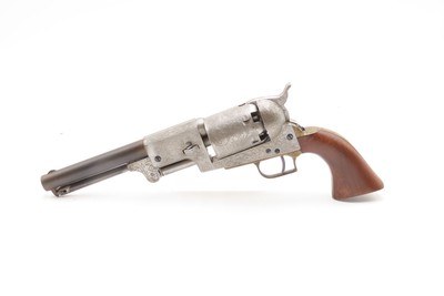 Antique Italian Reproduction 2nd Model COLT DRAGOON .44 Percussion Revolver ENGRAVED 1978 Manufactured ICAM Signed - Image 1 of 22