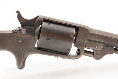 RARE Antique JAMES REID Model 4 DUAL IGNITION Percussion/Rimfire RevolverCIVIL WAR Era New York WILD WEST Hideout Revolver - Image 16 of 17