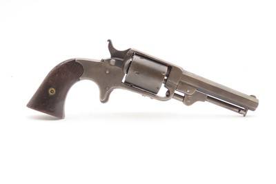 RARE Antique JAMES REID Model 4 DUAL IGNITION Percussion/Rimfire RevolverCIVIL WAR Era New York WILD WEST Hideout Revolver - Image 14 of 17