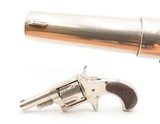 1870-80s REMINGTON “New Model No. 4” .38 RF Self Defense POCKET RevolverVERY NICE WILD WEST Conceal/Carry NICKEL FINISH - Image 1 of 16