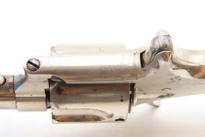 1870-80s REMINGTON “New Model No. 4” .38 RF Self Defense POCKET RevolverVERY NICE WILD WEST Conceal/Carry NICKEL FINISH - Image 11 of 16