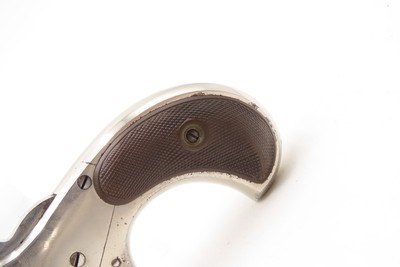 1870-80s REMINGTON “New Model No. 4” .38 RF Self Defense POCKET RevolverVERY NICE WILD WEST Conceal/Carry NICKEL FINISH - Image 3 of 16