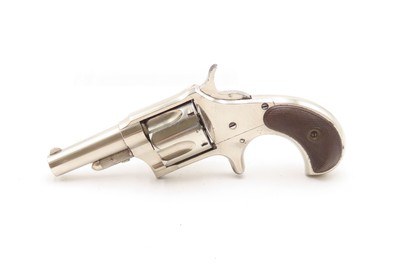 1870-80s REMINGTON “New Model No. 4” .38 RF Self Defense POCKET RevolverVERY NICE WILD WEST Conceal/Carry NICKEL FINISH - Image 2 of 16