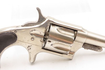 1870-80s REMINGTON “New Model No. 4” .38 RF Self Defense POCKET RevolverVERY NICE WILD WEST Conceal/Carry NICKEL FINISH - Image 15 of 16