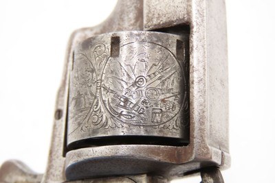 Rare CIVIL WAR Era First Issue ALLEN & WHEELOCK .22 RF SIDEHAMMER Revolver - Image 9 of 22