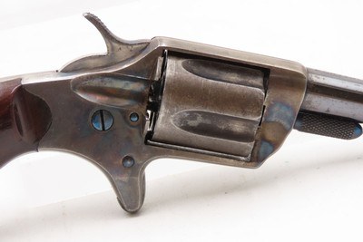 1876 Antique COLT “New Line” .30 RF ETCHED PANED Pocket Revolver WILD WESTCONDITION! With DESIRABLE CASE-HARDENED FRAME - Image 16 of 17