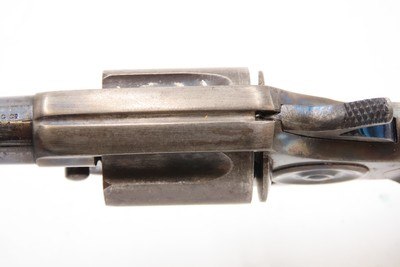 1876 Antique COLT “New Line” .30 RF ETCHED PANED Pocket Revolver WILD WESTCONDITION! With DESIRABLE CASE-HARDENED FRAME - Image 7 of 17
