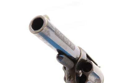 1876 Antique COLT “New Line” .30 RF ETCHED PANED Pocket Revolver WILD WESTCONDITION! With DESIRABLE CASE-HARDENED FRAME - Image 10 of 17