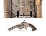 Post-CIVIL WAR Antique CONNECTICUT ARMS CO. Pocket Model CUPFIRE RevolverRare and Unique 6-shot Cupfire Cartridge Design
