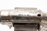 RARE Hopkins & Allen FACTORY ENGRAVED Antique “CZAR” Single Action Revolver WILD WEST Pocket Carry .22 Rimfire NICKEL PLATED - Image 11 of 19