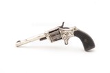 RARE Hopkins & Allen FACTORY ENGRAVED Antique “CZAR” Single Action Revolver WILD WEST Pocket Carry .22 Rimfire NICKEL PLATED - Image 2 of 19