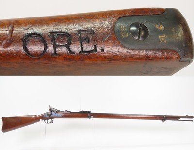 OREGON STATE Antique U.S. Springfield M1884 TRAPDOOR .45-70 INDIAN WARSSingle Shot U.S. MILITARY Rifle WESTWARD EXPANSION