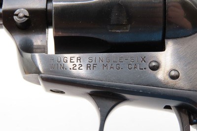 1961 RUGER SINGLE SIX Convertible Single Action 3-SCREW FRAME Revolver C&RWith Desirable MATCHING .22 Rimfire Extra Cylinder - Image 6 of 19