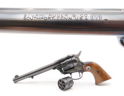 1961 RUGER SINGLE SIX Convertible Single Action 3-SCREW FRAME Revolver C&RWith Desirable MATCHING .22 Rimfire Extra Cylinder