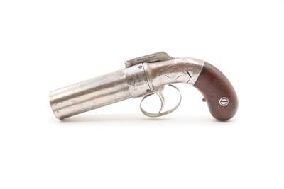 CIVIL WAR Era Antique ALLEN & WHEELOCK .31 PERCUSSION Pepperbox GOLD RUSHENGRAVED 6-Shot Pepperbox RIVERBOAT GAMBLER - Image 2 of 18