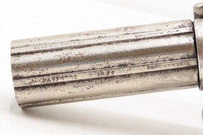 ENGRAVED Antique ALLEN & THURBER .31 Bar Hammer NORWICH Pepperbox BELLY GUN First American Double Action Revolving Pistol - Image 5 of 18