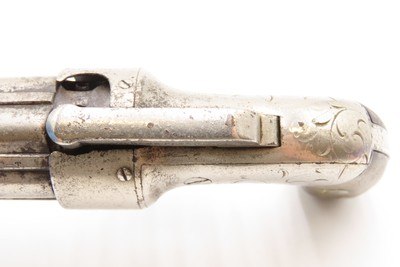 ENGRAVED Antique ALLEN & THURBER .31 Bar Hammer NORWICH Pepperbox BELLY GUN First American Double Action Revolving Pistol - Image 10 of 18