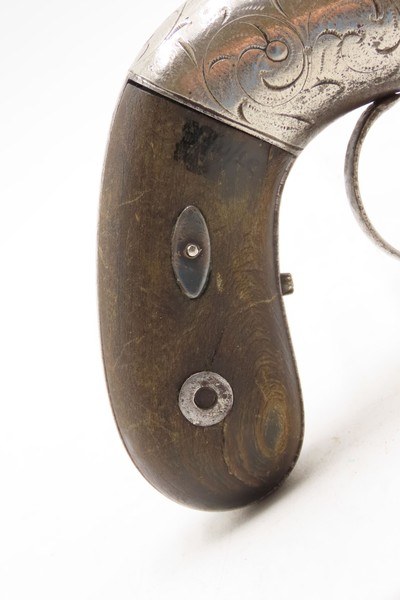 ENGRAVED Antique ALLEN & THURBER .31 Bar Hammer NORWICH Pepperbox BELLY GUN First American Double Action Revolving Pistol - Image 16 of 18