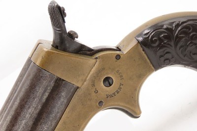 CIVIL WAR Era Antique C. SHARPS .22 PEPPERBOX Wild West RIVERBOAT GAMBLERMfg. 1859-74 Model 1 Pocket Pepperbox Revolver - Image 4 of 19
