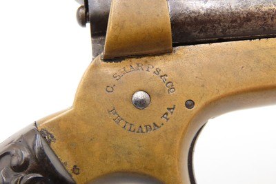 CIVIL WAR Era Antique C. SHARPS .22 PEPPERBOX Wild West RIVERBOAT GAMBLERMfg. 1859-74 Model 1 Pocket Pepperbox Revolver - Image 15 of 19