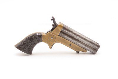 CIVIL WAR Era Antique C. SHARPS .22 PEPPERBOX Wild West RIVERBOAT GAMBLERMfg. 1859-74 Model 1 Pocket Pepperbox Revolver - Image 16 of 19