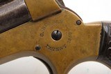 CIVIL WAR Era Antique C. SHARPS .22 PEPPERBOX Wild West RIVERBOAT GAMBLERMfg. 1859-74 Model 1 Pocket Pepperbox Revolver - Image 6 of 19