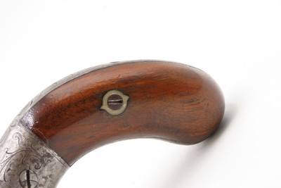 CIVIL WAR Era Antique BLUNT & SYMS Percussion PEPPERBOX Pistol WILD WESTScarce ENGRAVED Underhammer Ring Trigger Revolver - Image 3 of 16