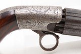 CIVIL WAR Era Antique BLUNT & SYMS Percussion PEPPERBOX Pistol WILD WESTScarce ENGRAVED Underhammer Ring Trigger Revolver - Image 15 of 16