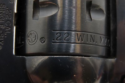 RUGER New Model SINGLE SIX .22 WIN. MAGNUM RF Small Game RevolverFINE Plinking/Small Game Revolver! - Image 7 of 21