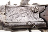EUROPEAN Antique FLINTLOCK Boxlock SCREW BARREL Self Defense POCKET PistolSMALL Early 1800s Self Defense BELT/MUFF Pistol - Image 6 of 17