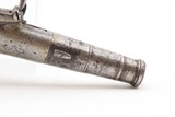 EUROPEAN Antique FLINTLOCK Boxlock SCREW BARREL Self Defense POCKET PistolSMALL Early 1800s Self Defense BELT/MUFF Pistol - Image 17 of 17