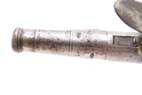 EUROPEAN Antique FLINTLOCK Boxlock SCREW BARREL Self Defense POCKET PistolSMALL Early 1800s Self Defense BELT/MUFF Pistol - Image 9 of 17