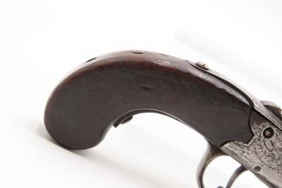EUROPEAN Antique FLINTLOCK Boxlock SCREW BARREL Self Defense POCKET PistolSMALL Early 1800s Self Defense BELT/MUFF Pistol - Image 15 of 17
