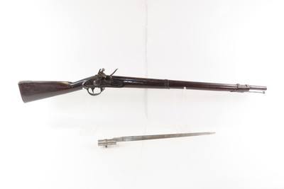 Antique WICKHAM U.S. M1816 MEXICAN-AMERICAN WAR Flintlock Musket w/BAYONETWith 1826 Dated LOCK and BARREL TANG - Image 15 of 22