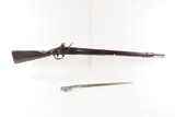 Antique WICKHAM U.S. M1816 MEXICAN-AMERICAN WAR Flintlock Musket w/BAYONETWith 1826 Dated LOCK and BARREL TANG - Image 15 of 22