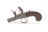 REVOLUTIONARY WAR Era Antique British TURNER & CO. Boxlock FLINTLOCK Pistol ENGRAVED London Made POCKET/MUFF Self Defense Gun - 2 of 18