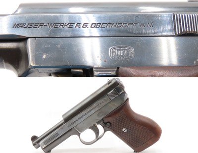 Desirable WORLD WAR II Era German MAUSER M1934 7.65mm Semi-Auto Pistol C&RNINE ROUND CAPACITY Chambered in .32 ACP (7.65mm) - Image 1 of 20